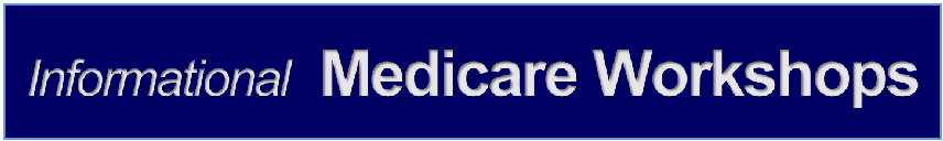 Plate Infomational Medicare Workshop blue